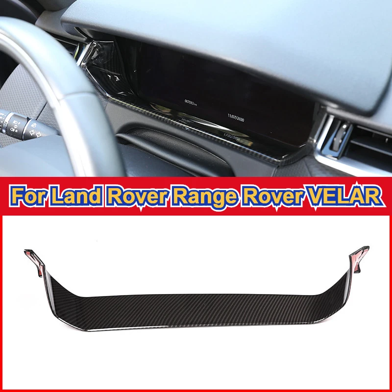 

For Land rover Range Rover VELAR 2017 2018 2019 2020 ABS Carbon Fiber Texture Dashboard Decoration Cover Trim Car Accessories