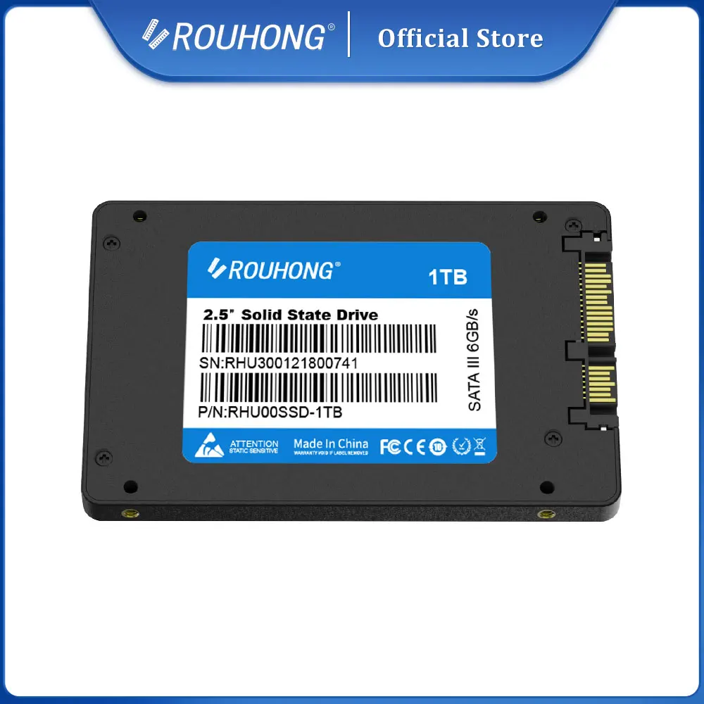 ROUHONG SSD Sata3 1TB 2.5 Internal Ssd Hard Drive for Desktop Gaming Laptop Solid State Drives
ROUHONG SSD Sata3 1TB 2.5 Internal Ssd Hard Drive for Desktop Gaming Laptop Solid State Drives
