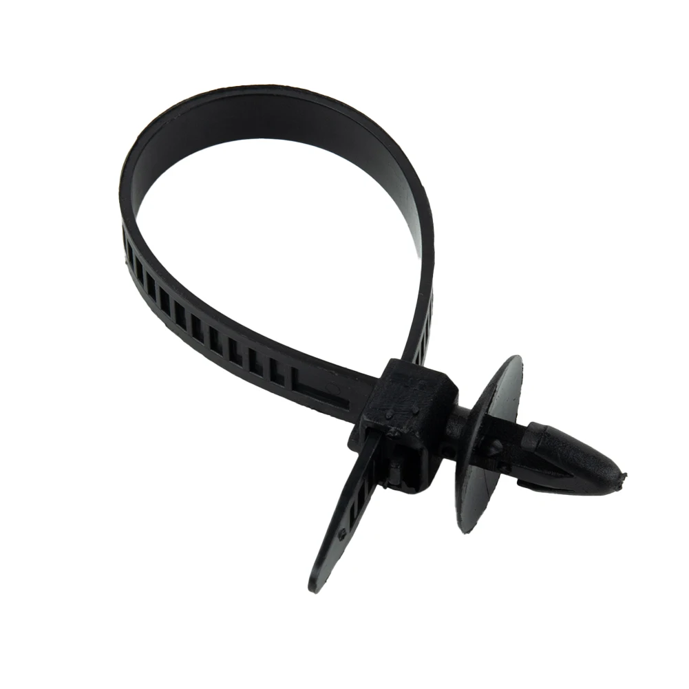 

14cm Cable Ties Clamp 30pcs 200mm Self-Locking Zip Nylon Black For Car Strap Push Ties Retainer Durable Useful