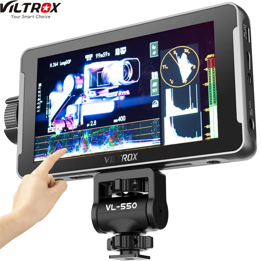 

VILTROX DC-550 Pro/lite 5,5 дюймов портативный HD Профессиональный режиссерский монитор для наружной и внутренней фотографии, видеосъемка