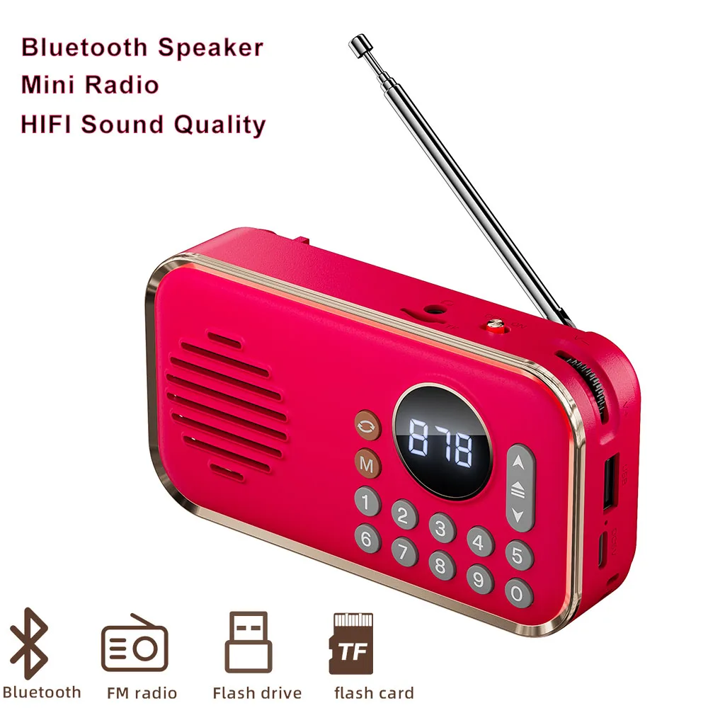 Mini Stereo Bluetooth Speaker With FM Radio BT U Disk TF Card Playback 12000mAh Battery Special Gifts Portable Wireless Audio
Mini Stereo Bluetooth Speaker With FM Radio BT U Disk TF Card Playback 12000mAh Battery Special Gifts Portable Wireless Audio