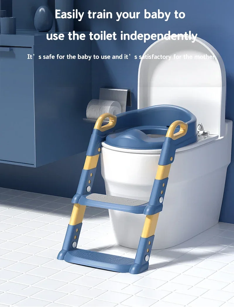 

Складной Детский горшок для обучения унитаза Детский горшок сиденье писсуар стул с регулируемой ступенчатой лестницей удобный безопасный Туалет