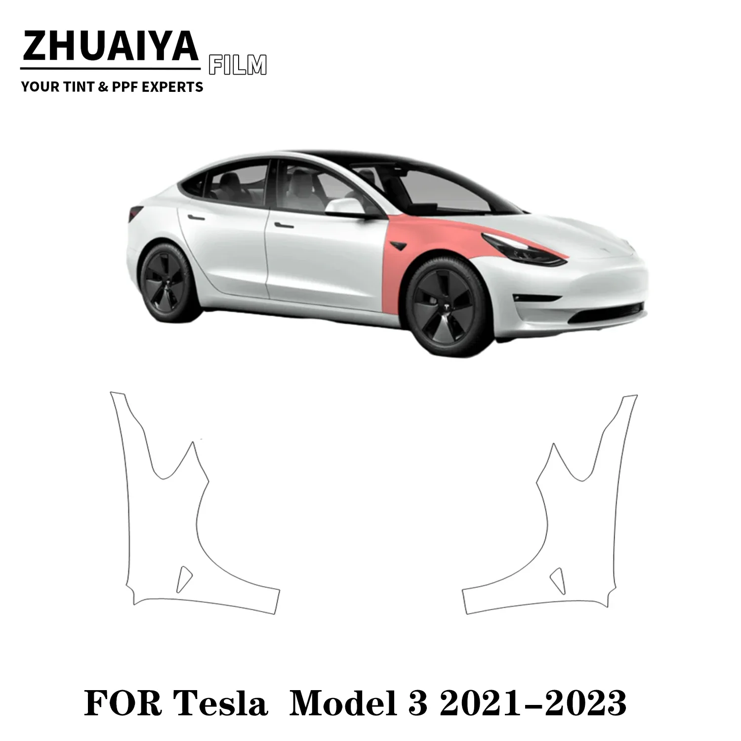 2017-2024 For Tesla Model 3 Full Fender PPF Paint Protection Film 8mil car body film
2017-2024 For Tesla Model 3 Full Fender PPF Paint Protection Film 8mil car body film