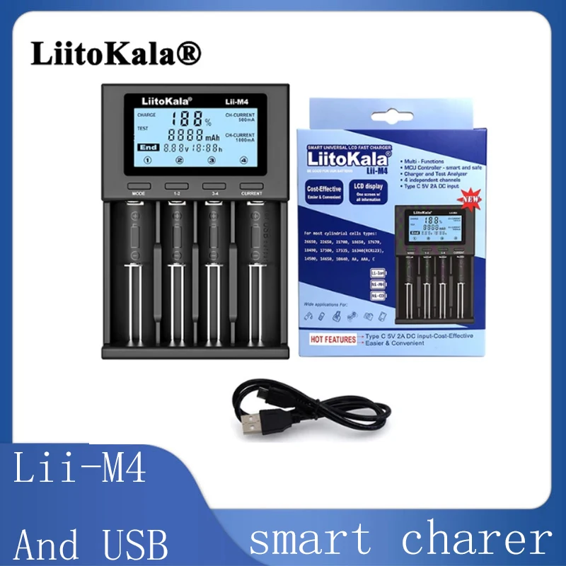 Lii-600 Lii-500 LiitoKala AA and AAA rechargeable battery chargers 18650 3.7V lithium nickel hydrogen battery charging device
Lii-600 Lii-500 LiitoKala AA and AAA rechargeable battery chargers 18650 3.7V lithium nickel hydrogen battery charging device