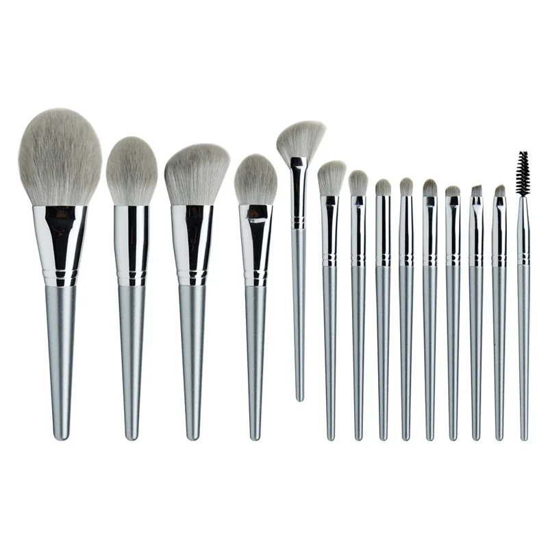 Silver 14 loose powder eye shadow brush foundation blush highlight brush makeup set
Silver 14 loose powder eye shadow brush foundation blush highlight brush makeup set