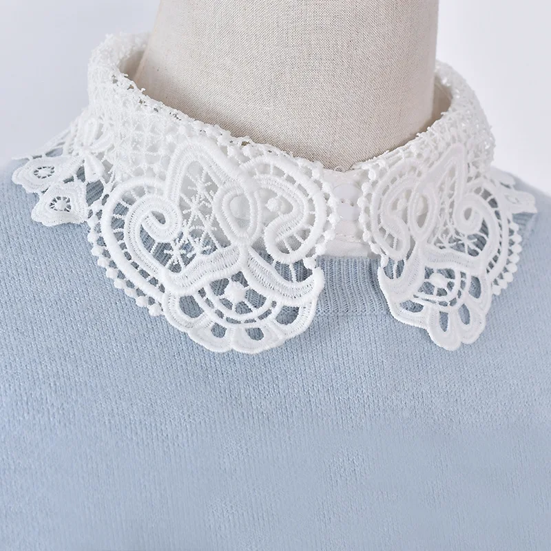 Vintage White Lace Detachable Collars For Women Floral Hollow Out False Collar Shirt Fake Half Shirt Collar Removable Faux Col
Vintage White Lace Detachable Collars For Women Floral Hollow Out False Collar Shirt Fake Half Shirt Collar Removable Faux Col