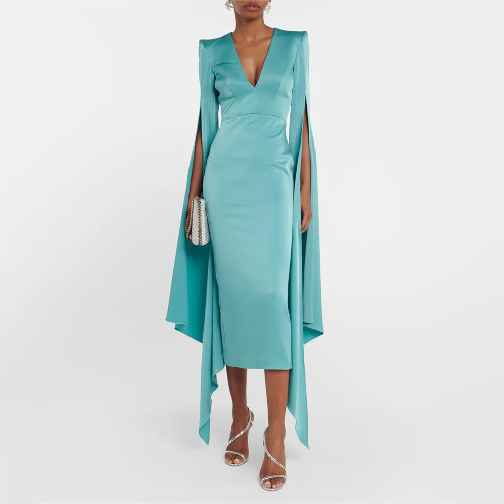 MINGLAN Formal Deep V Neck Half Sleeve Pleat Classy Fashion Evening Dress For Woman High Side Slit Floor Length Prom Gown New
MINGLAN Formal Deep V Neck Half Sleeve Pleat Classy Fashion Evening Dress For Woman High Side Slit Floor Length Prom Gown New