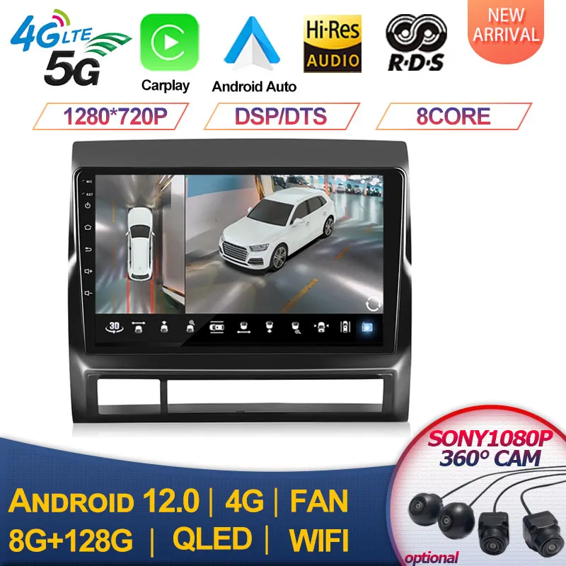 Автомагнитола для Toyota Tacoma 2005-2013, 2 din, Android 12, мультимедийный проигрыватель с GPS-навигацией, Carplay, автомобильное стерео, Wi-Fi, 4G
Автомагнитола для Toyota Tacoma 2005-2013, 2 din, Android 12, мультимедийный проигрыватель с GPS-навигацией, Carplay, автомобильное стерео, Wi-Fi, 4G
