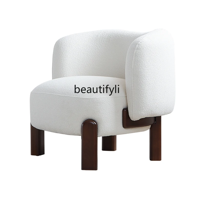 Furniture Single Sofa Living Room Armchair Small Apartment Wooden Lounge Chair Middle Ancient Chair Designer Chair
Furniture Single Sofa Living Room Armchair Small Apartment Wooden Lounge Chair Middle Ancient Chair Designer Chair