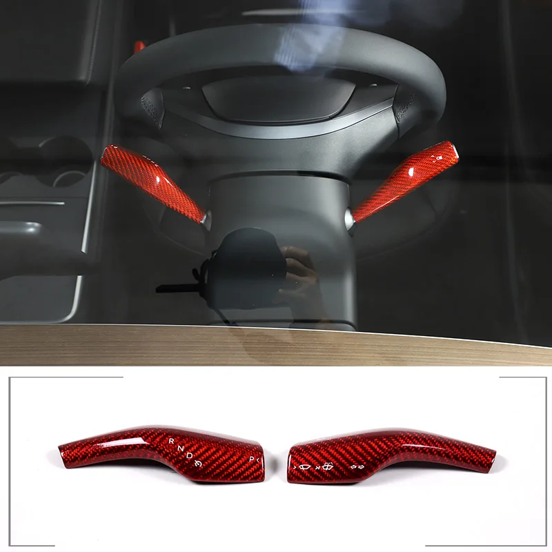 For Tesla Model 3 Model Y 2016-22 Car Steering Wheel Gear Shift Cover Wiper Knob Protective Cover Real Carbon Fiber Accessories
For Tesla Model 3 Model Y 2016-22 Car Steering Wheel Gear Shift Cover Wiper Knob Protective Cover Real Carbon Fiber Accessories