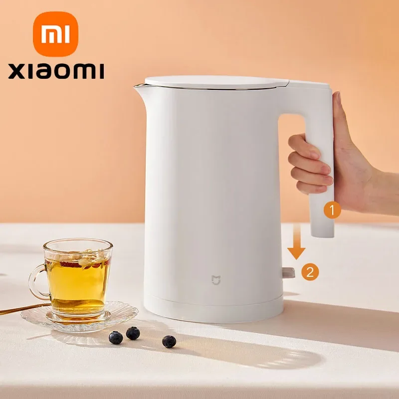 Электрический чайник XIAOMI MIJIA 2, бытовой чайник из нержавеющей стали для горячего кипячения, емкость 1,7 л, с контролем температуры
Электрический чайник XIAOMI MIJIA 2, бытовой чайник из нержавеющей стали для горячего кипячения, емкость 1,7 л, с контролем температуры