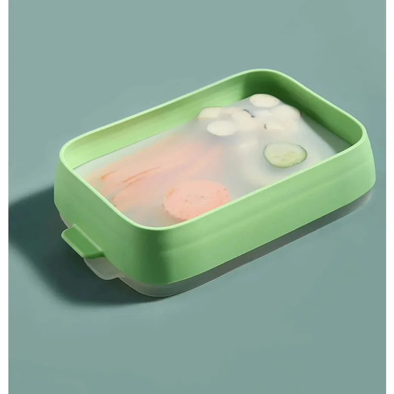 Household Can Be Frozen Microwave Heating Rectangular Box Food Grade Silicone Film Fresh-keeping Box in Refrigerator Vegetable
Household Can Be Frozen Microwave Heating Rectangular Box Food Grade Silicone Film Fresh-keeping Box in Refrigerator Vegetable