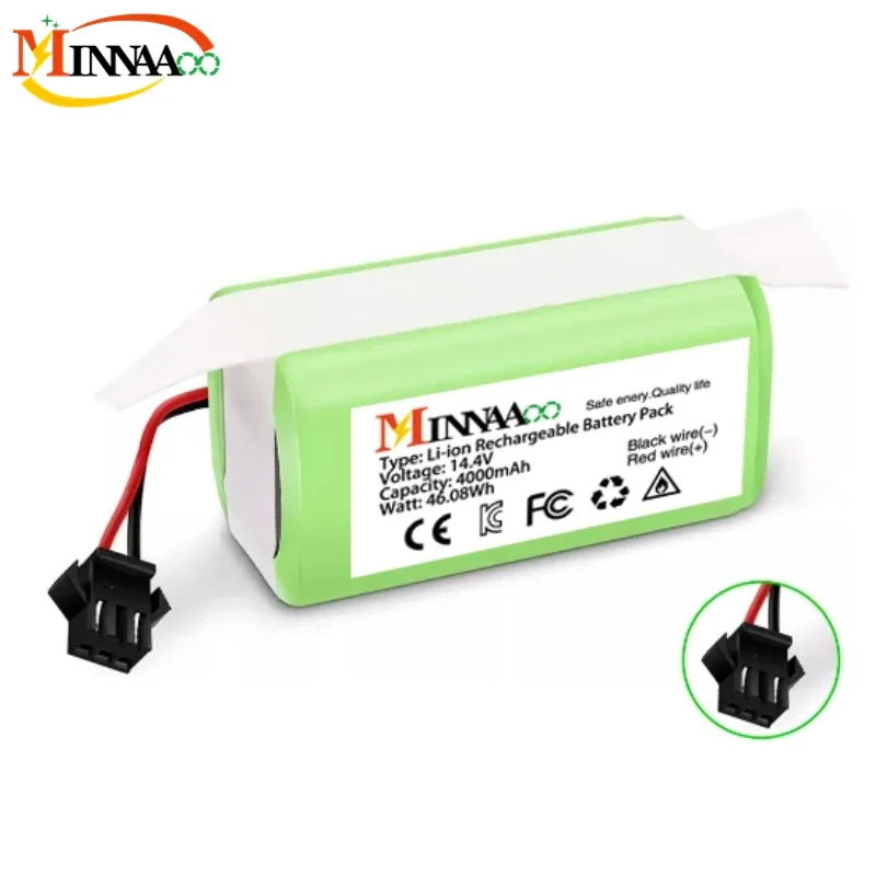 2600mAh 14.4V Li-ion Battery for Conga Excellence 990 1090 1790 1990 Ecovacs Deebot N79 N79S DN622, Eufy Robovac 30 35C 18650
2600mAh 14.4V Li-ion Battery for Conga Excellence 990 1090 1790 1990 Ecovacs Deebot N79 N79S DN622, Eufy Robovac 30 35C 18650