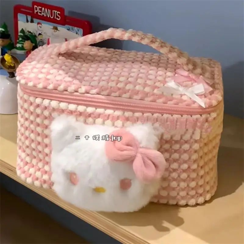 Anime Sanrio Kawaii Hello Kitty Storage Box Cute Cartoon Handheld Makeup Bag Large Capacity Travel Bag Underwear Toiletries Bag
Anime Sanrio Kawaii Hello Kitty Storage Box Cute Cartoon Handheld Makeup Bag Large Capacity Travel Bag Underwear Toiletries Bag