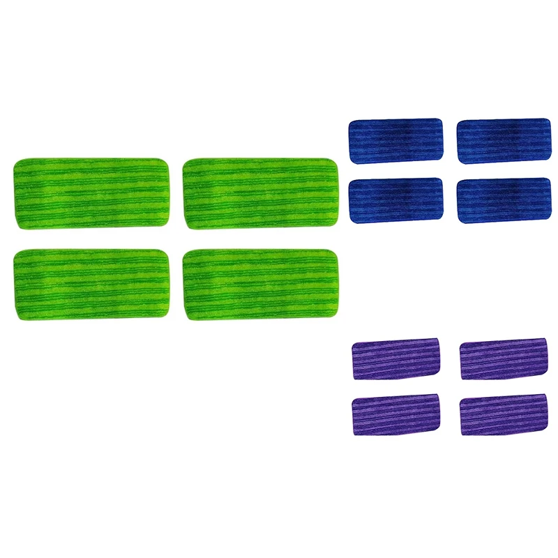 

4PCS Reusable Mop Pads For Swiffer Wet Jet Mop Refills Pads Replacement Mop Pads For Wood&Multi-Surface Floor Cleaning B