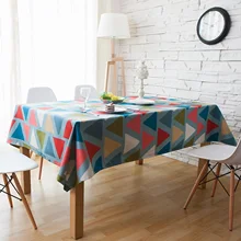 Cotton Tablecloths, Waterproof Table Covers Triangle Colorful Dining Table Coffee Table Deco
Cotton Tablecloths, Waterproof Table Covers Triangle Colorful Dining Table Coffee Table Deco