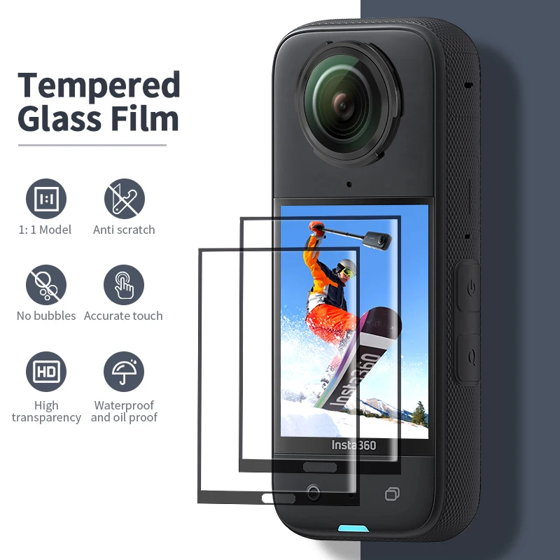 Screen Protector Tempered Glass Film Protective For Insta 360 X4 Action Camera Accessory
Screen Protector Tempered Glass Film Protective For Insta 360 X4 Action Camera Accessory