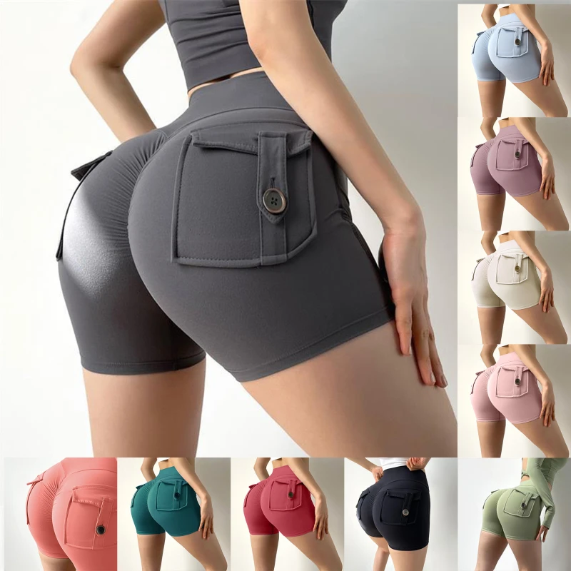 Women Sport Shorts Pockets Gym Sexy High Waist Workout Push Up Booty Scrunch Biker Shorts Pants Fitness Cycling Tights
Women Sport Shorts Pockets Gym Sexy High Waist Workout Push Up Booty Scrunch Biker Shorts Pants Fitness Cycling Tights
