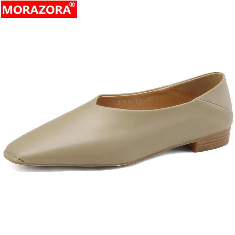 MORAZORA 2023 New Size 34-43 Ladies Square Toe Flats Shoes Simple Genuine Leather Shoes Woman Slip On Spring Dress Shoes
MORAZORA 2023 New Size 34-43 Ladies Square Toe Flats Shoes Simple Genuine Leather Shoes Woman Slip On Spring Dress Shoes