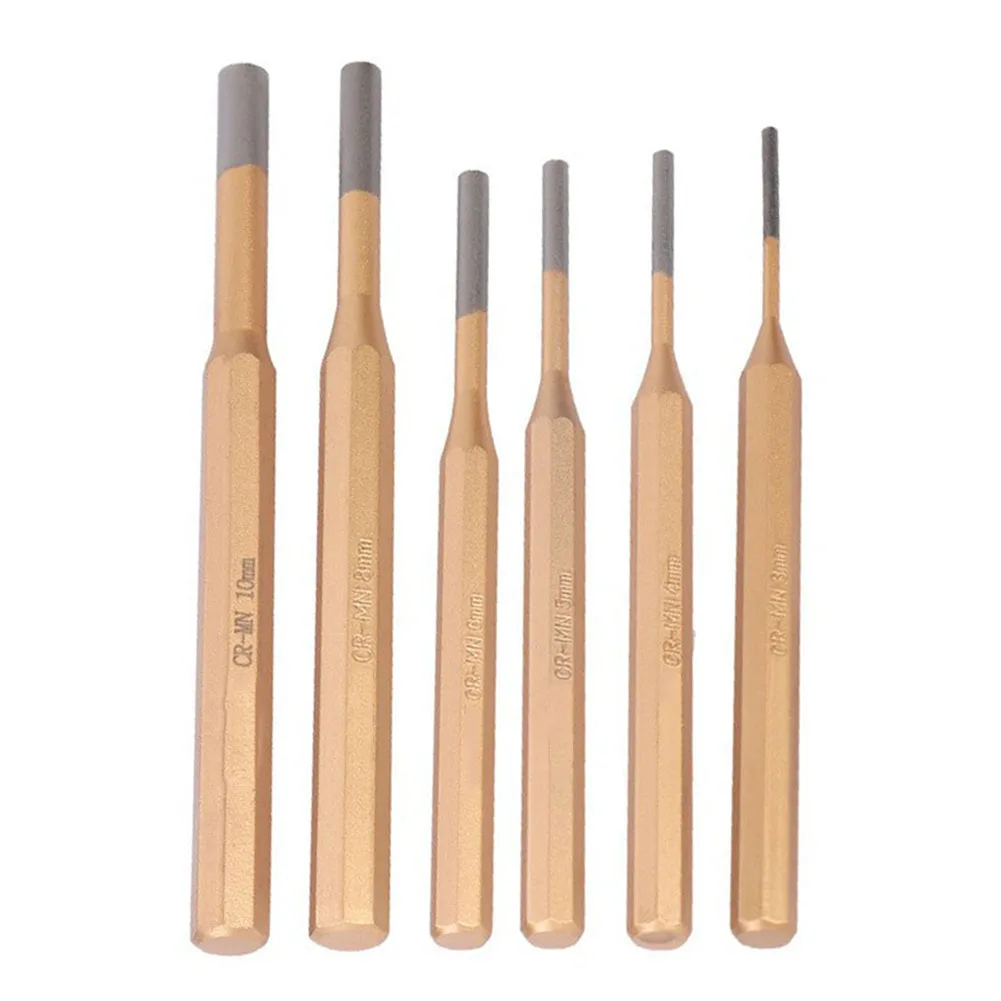 6pcs/set 3-10mm High Hardness Cylindrical Chisel Round Head Center Punch Chisel With Good Toughness And Knock Resistance
6pcs/set 3-10mm High Hardness Cylindrical Chisel Round Head Center Punch Chisel With Good Toughness And Knock Resistance