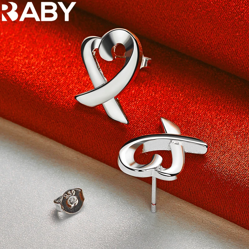 URBABY 925 Sterling Silver Earrings For Woman Charms Heart Stud Wedding Party Engagement Gift Fashion Trend Jewelry Accessories
URBABY 925 Sterling Silver Earrings For Woman Charms Heart Stud Wedding Party Engagement Gift Fashion Trend Jewelry Accessories