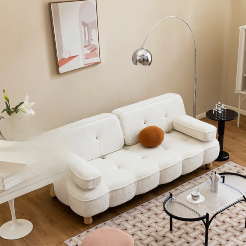 Cookie fabric sofa bed, living room, sitting and sleeping small unit, cream folding sofa
Cookie fabric sofa bed, living room, sitting and sleeping small unit, cream folding sofa