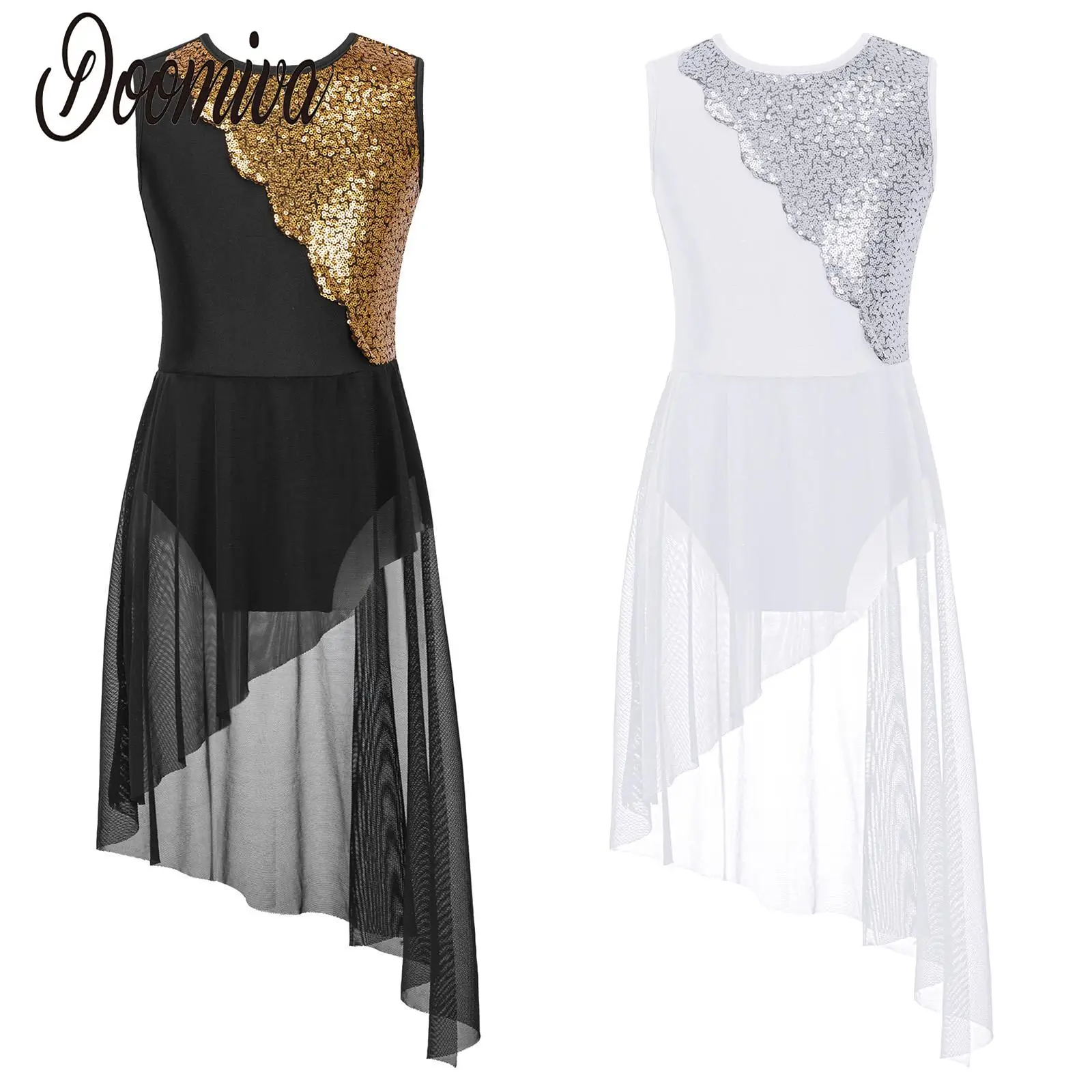 Girls Gymnastics Leotard Ballet Lyrical Dancing Costume Irregular Latin Dance Dress Ballroom Sequined Mesh Tulle Ballerina Skirt
Girls Gymnastics Leotard Ballet Lyrical Dancing Costume Irregular Latin Dance Dress Ballroom Sequined Mesh Tulle Ballerina Skirt