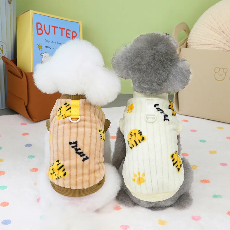Pet Clothing 2023 The Latest Small Tiger Cashmere Coat Cats And Dogs Pet Winter Clothing With Pull Rings To Keep Warm
Pet Clothing 2023 The Latest Small Tiger Cashmere Coat Cats And Dogs Pet Winter Clothing With Pull Rings To Keep Warm
