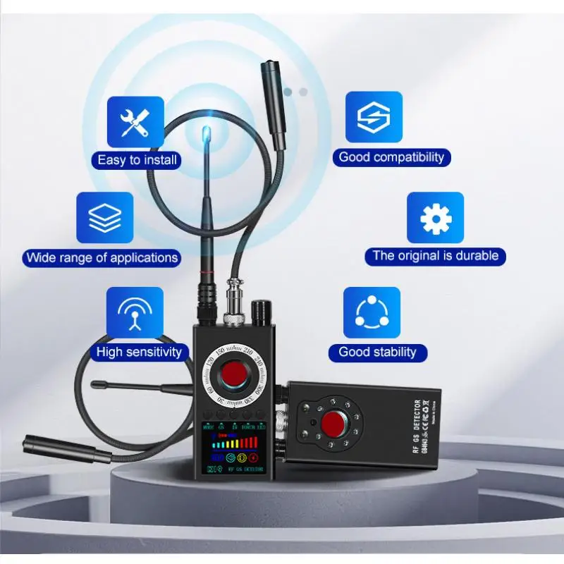 K19 Wireless RF Signal Detector Anti Wiretapping Mini GPS Camera Finder Tracker Hotel Anti Candid Camera Bug Scanner Security 
K19 Wireless RF Signal Detector Anti Wiretapping Mini GPS Camera Finder Tracker Hotel Anti Candid Camera Bug Scanner Security