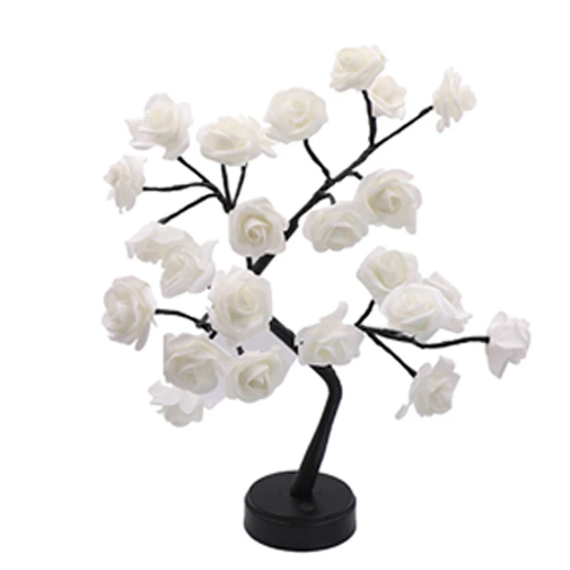 24 LED Roses Flower Tree Lights RGB 17 Color Lamp Mother's Day Night Light Home Party Christmas Wedding Decoration
24 LED Roses Flower Tree Lights RGB 17 Color Lamp Mother's Day Night Light Home Party Christmas Wedding Decoration