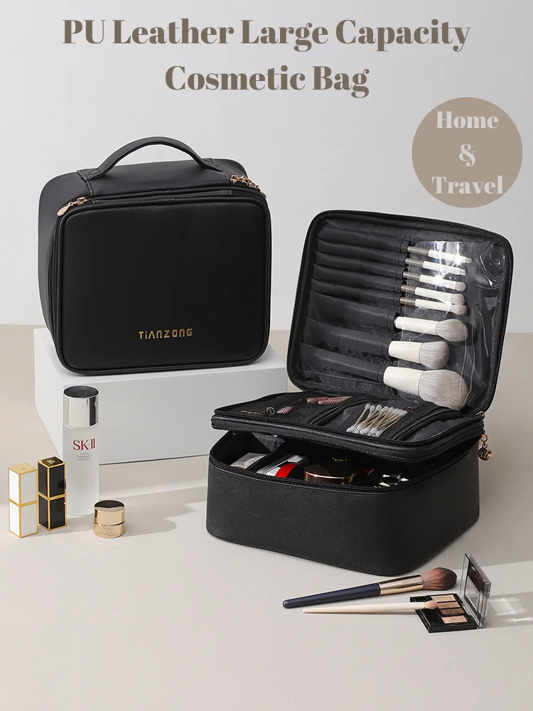 Makeup Bag Cosmetic Bag for Women Cosmetic Travel Makeup Organizer Large Travel Toiletry Bag for Girls Brush Bags with Dividers
Makeup Bag Cosmetic Bag for Women Cosmetic Travel Makeup Organizer Large Travel Toiletry Bag for Girls Brush Bags with Dividers