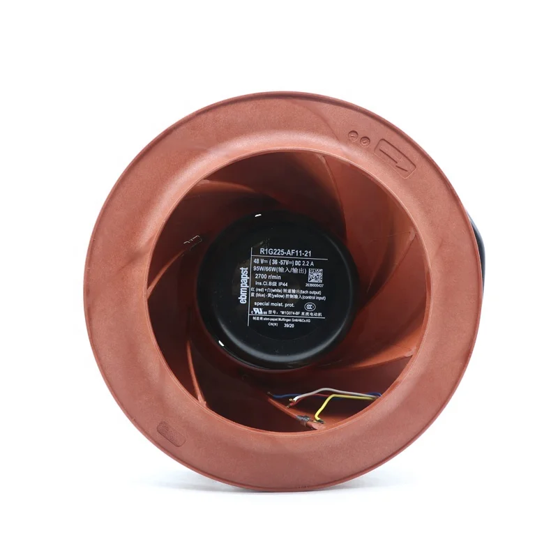 R1G225-AF11-21 48V DC 225mm 95W 2.2A воздуходувка, центробежный охлаждающий вентилятор для телекоммуникационного шкафа
R1G225-AF11-21 48V DC 225mm 95W 2.2A воздуходувка, центробежный охлаждающий вентилятор для телекоммуникационного шкафа