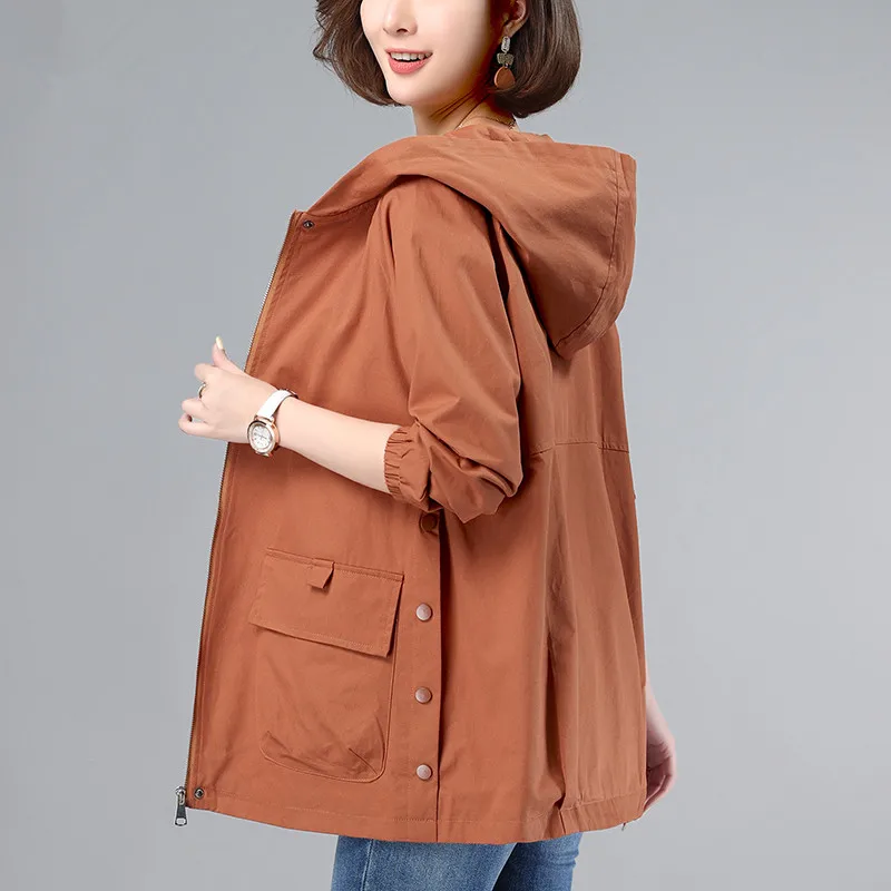 Fashion Mom Spring Autumn Jacket Women Hooded 2023 Korean New Zipper Middle-Aged Coat Loose Windbreaker Female Outerwear H2347
Fashion Mom Spring Autumn Jacket Women Hooded 2023 Korean New Zipper Middle-Aged Coat Loose Windbreaker Female Outerwear H2347