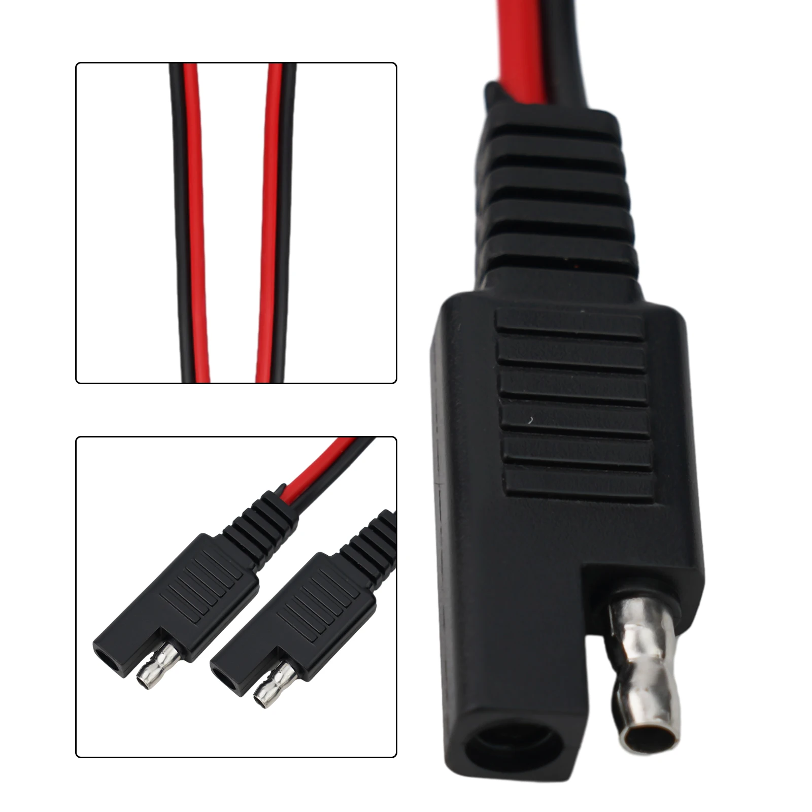 

1Pair SAE Single Ended Extension Cable 18AWG SAE Disconnect Plug Cable 25CM Solar Battery Plug CordElectrical Equipment Supplies