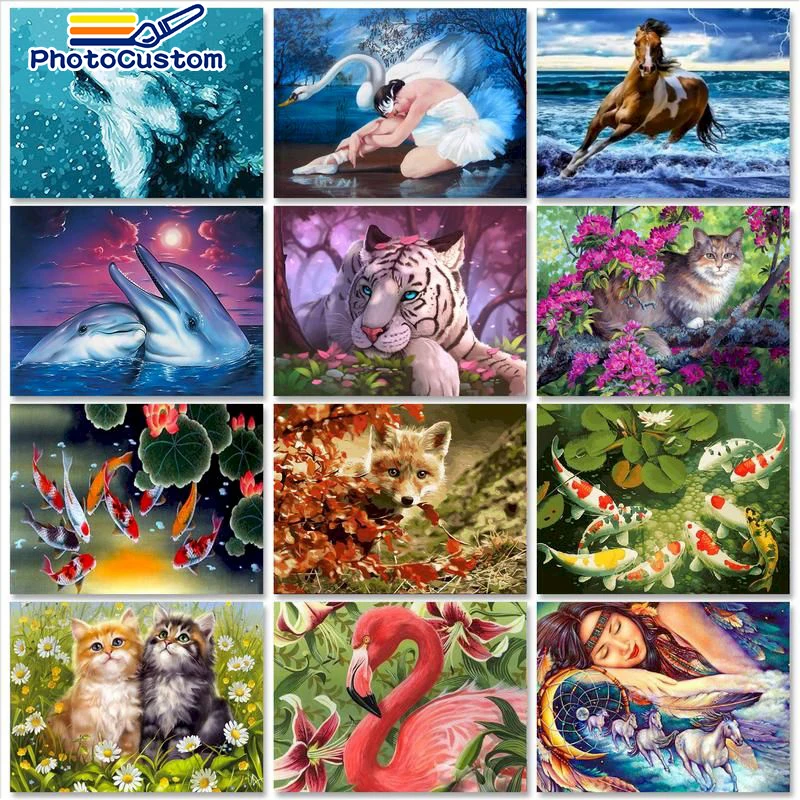 PhotoCustom Interior Painting by numbers Frameless Canvas painting Animals DIY Pictures by numbers Handicraft Handiwork Art deco
PhotoCustom Interior Painting by numbers Frameless Canvas painting Animals DIY Pictures by numbers Handicraft Handiwork Art deco