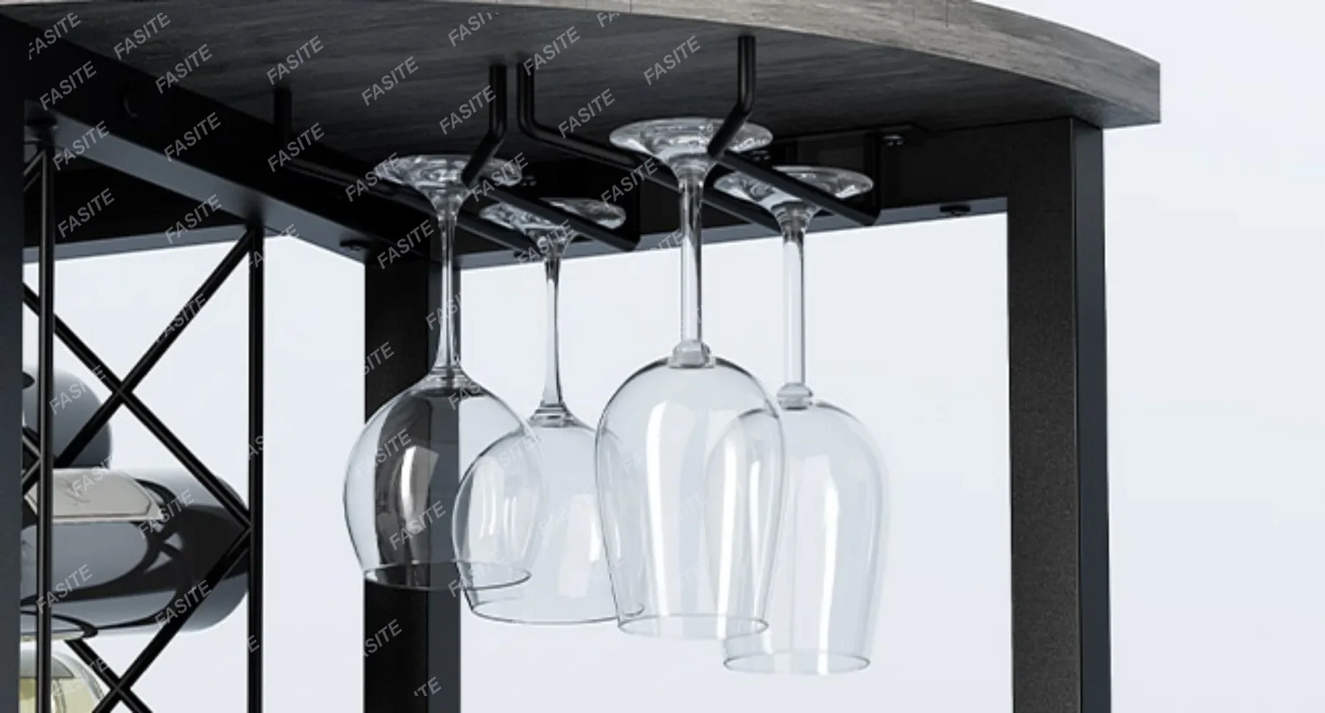 Bar Table Cabinet With Power Outlet, LED Home Mini Bar Cabinet For Liquor, Metal Wine Bar Stand With 4-Tier Storage Bar Table Cabinet With Power Outlet, LED Home Mini Bar Cabinet For Liquor, Metal Wine Bar Stand With 4-Tier Storage