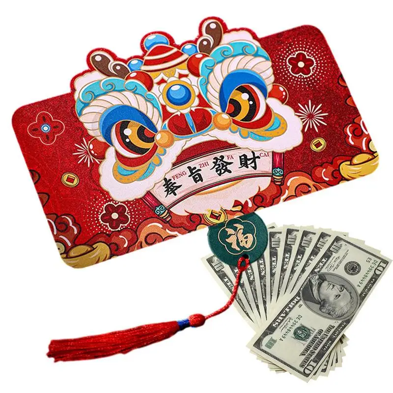 

Chinese Dragon Year Red Envelope 2024 Chinese New Year Lucky Money Pocket Spring Festival Folding Red Envelope Birthday Kid Gift