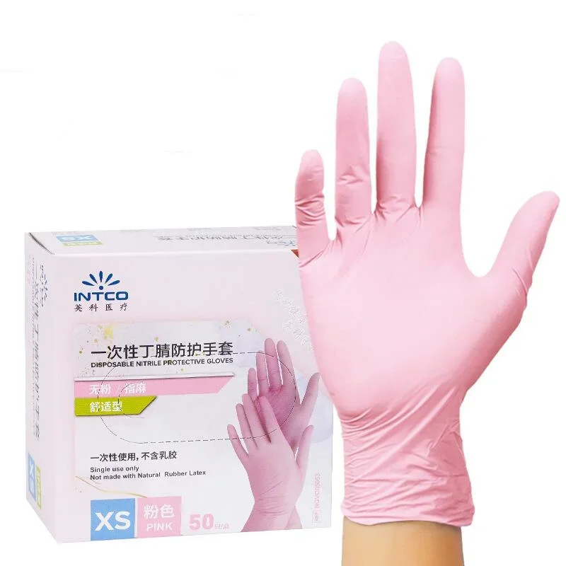 Pink Disposable Nitrile Gloves 50PCS Powder Latex Free Waterproof Household Glove Food Kitchen Cleaning Gardening Beauty Gloves
Pink Disposable Nitrile Gloves 50PCS Powder Latex Free Waterproof Household Glove Food Kitchen Cleaning Gardening Beauty Gloves