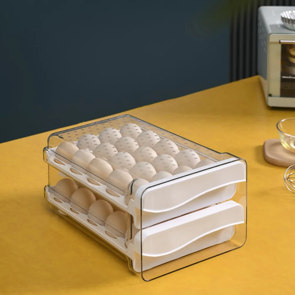 Egg Storage Box Pet Transparent Double-Layer Household Kitchen Refrigerator Fresh-Keeping Box Plastic Transparent Drawer Type Eg
Egg Storage Box Pet Transparent Double-Layer Household Kitchen Refrigerator Fresh-Keeping Box Plastic Transparent Drawer Type Eg