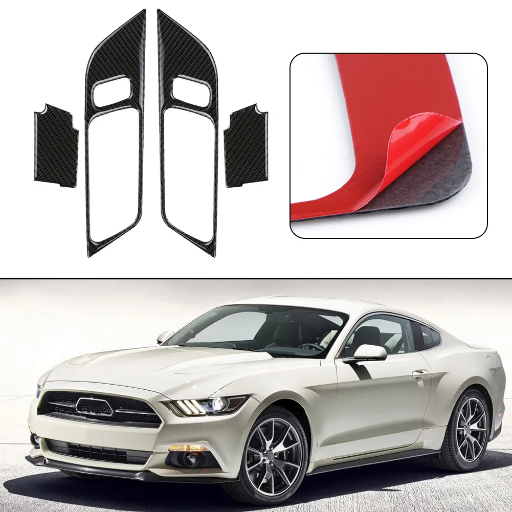 High Quality Door Handle Auto Interior Parts Carbon Fiber Cover Accessories For Ford Mustang 2015+ Handle Trim
High Quality Door Handle Auto Interior Parts Carbon Fiber Cover Accessories For Ford Mustang 2015+ Handle Trim