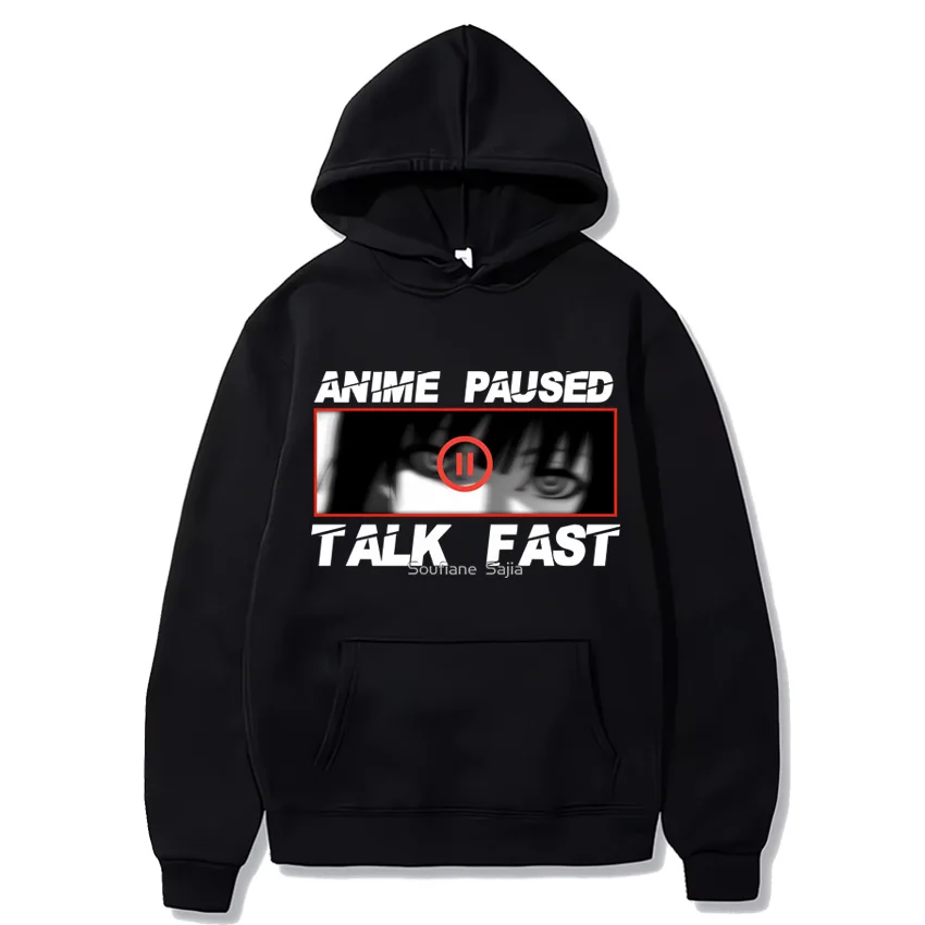 Толстовка Мужская/женская с аниме paused talk fast, модное боди в стиле Харадзюку, уличная одежда, пуловер с принтом, худи унисекс с длинным рукавом
Толстовка Мужская/женская с аниме paused talk fast, модное боди в стиле Харадзюку, уличная одежда, пуловер с принтом, худи унисекс с длинным рукавом