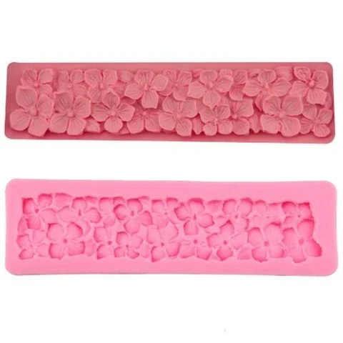 

Chocolate Fondant Silicone Mold 3D Flower Shape Cake Emboss Border Silocone Molds Cake Bakeware Decoration Tools Soap Mould