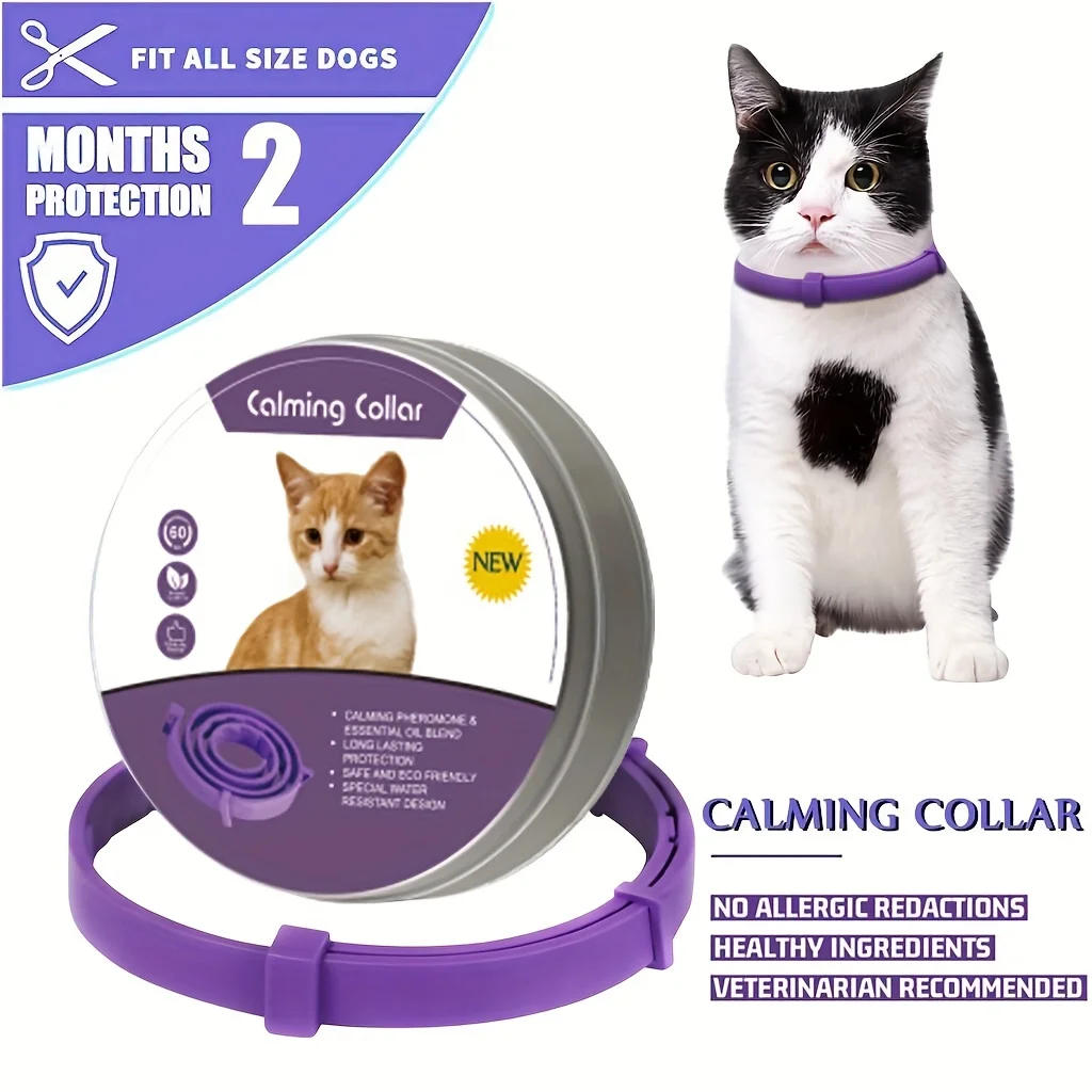 Adjustable Calming Collar for Cats and Dogs - Reduces Anxiety with Safe Pheromone Technology
Adjustable Calming Collar for Cats and Dogs - Reduces Anxiety with Safe Pheromone Technology