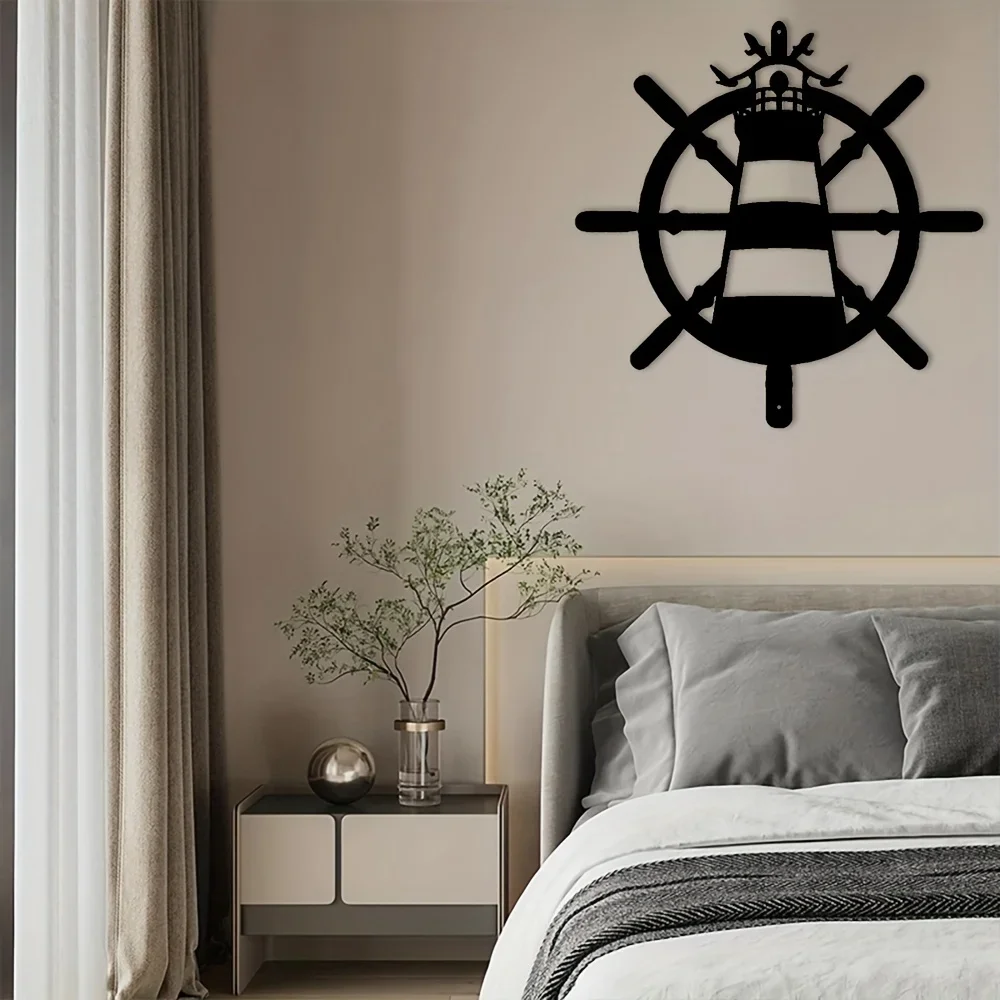 Ship Wheel Lighthouse Coastal Beach Metal Wall Art, Metal Wall Art Interior Decoration Wall Hangings metal hanging
Ship Wheel Lighthouse Coastal Beach Metal Wall Art, Metal Wall Art Interior Decoration Wall Hangings metal hanging