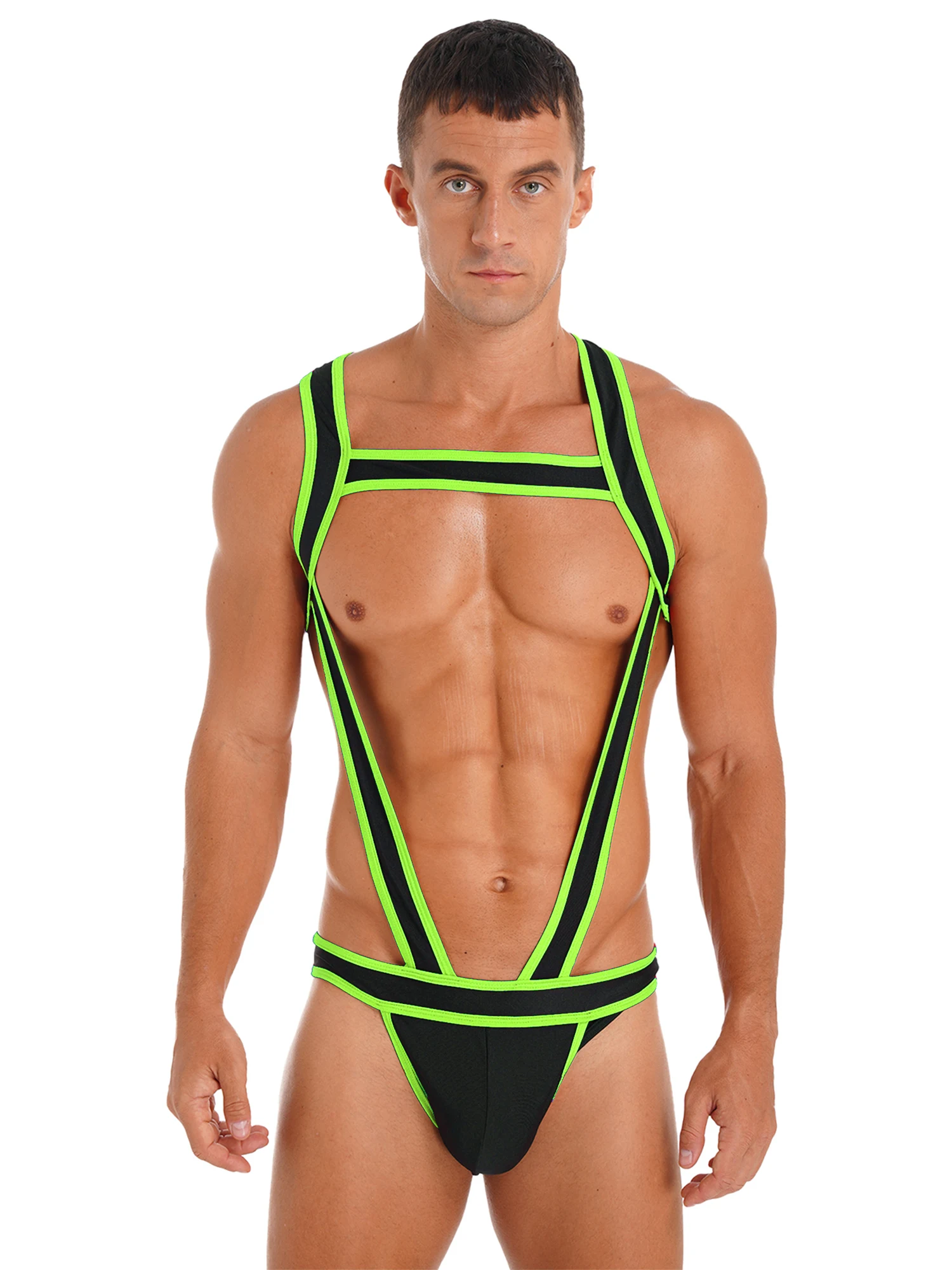 Mens Harness Jockstrap String Thong Mankini Leotard One Piece Wrestling Single Bodysuit Bandage Lingerie Jumpsuits Underwear
Mens Harness Jockstrap String Thong Mankini Leotard One Piece Wrestling Single Bodysuit Bandage Lingerie Jumpsuits Underwear