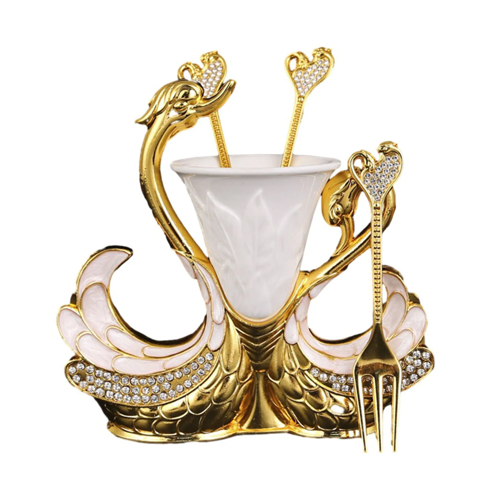 Swan Base Holder Dinnerware Set Crafted of Alloy Material Never Bend or Rust Beautiful Addition to your Flatware Set
Swan Base Holder Dinnerware Set Crafted of Alloy Material Never Bend or Rust Beautiful Addition to your Flatware Set