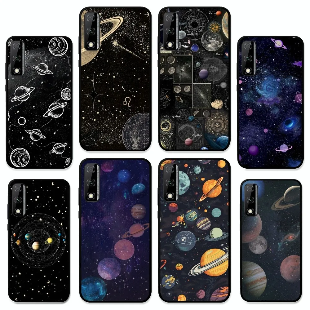 

Space Planet Moon Stars Phone Case For Huawei Y9 6 7 5 Prime Enjoy 7s 7 8 plus 7a 9e 9plus 8E Lite Psmart Shell