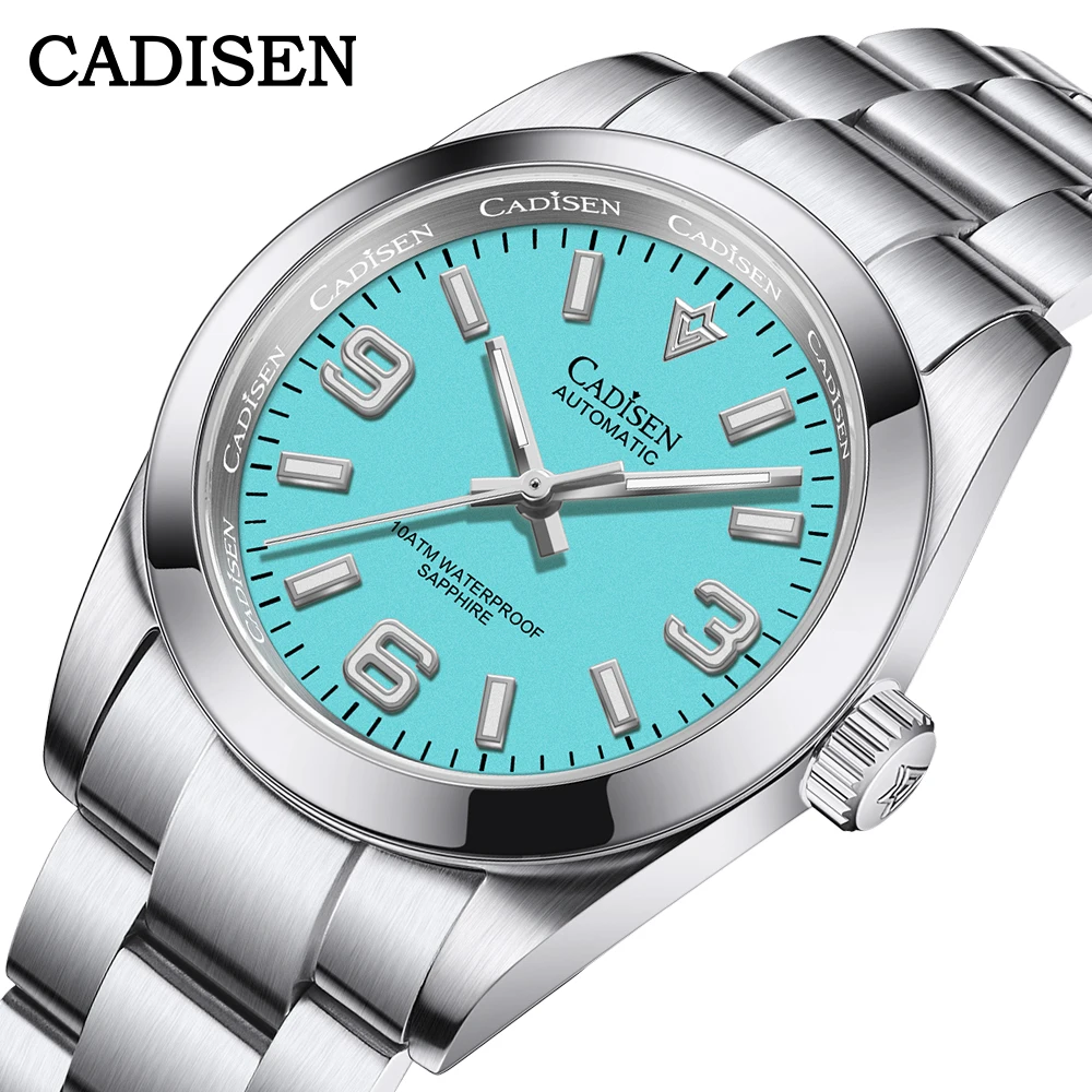 

2023 New CADISEN 36mm Men's Mechanical Watches AR Coating Sapphire NH35A Automatic Wristwatch Waterproof 100M Sport Reloj Hombre