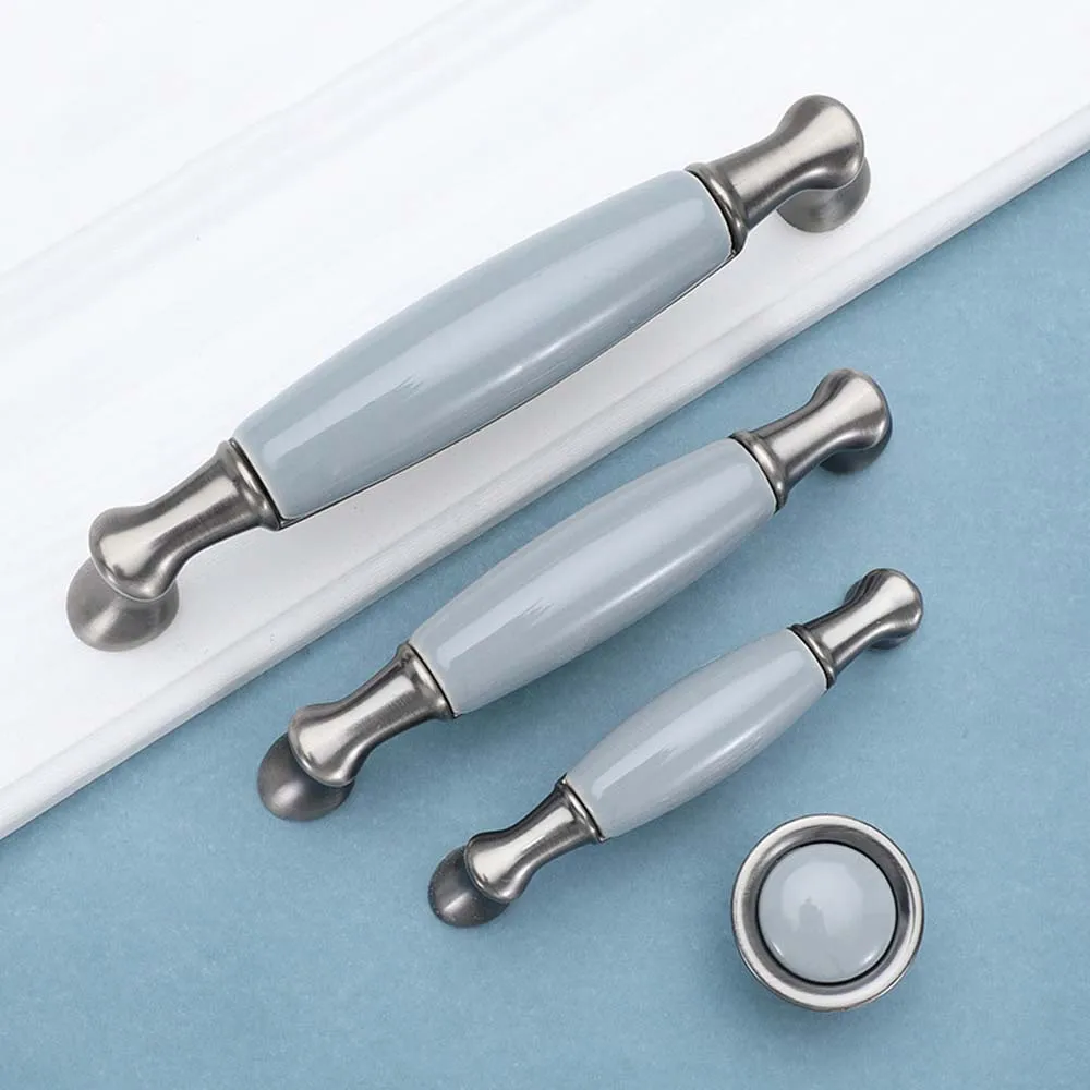 Nordic Style Cabinet Drawer Ceramic Handle European Minimalist Furniture Gray Cabinet Wardrobe Door Handle Wholesale Door Knobs
Nordic Style Cabinet Drawer Ceramic Handle European Minimalist Furniture Gray Cabinet Wardrobe Door Handle Wholesale Door Knobs