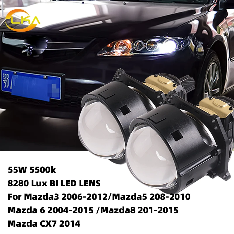 Bi LED Lenses 3.0 for Car Headlights Auto Bi Led Projectors For Mazda 2004-2015 Headlamp Upgrade 55W 5500k Car Light Accessories
Bi LED Lenses 3.0 for Car Headlights Auto Bi Led Projectors For Mazda 2004-2015 Headlamp Upgrade 55W 5500k Car Light Accessories